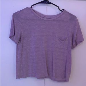Purple crop top